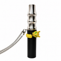 Gold-Colored Leopard-Shaped Stainless Steel Hookah Replacement Mouthpiece with Necklace