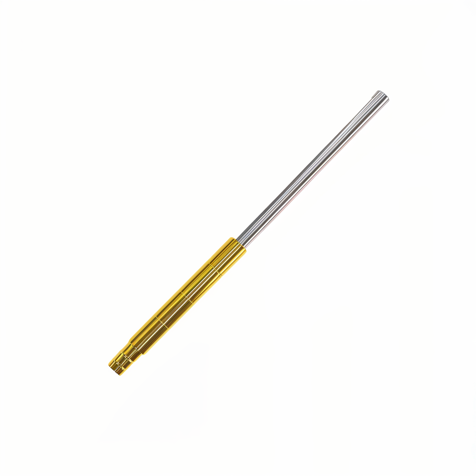Stainless Steel Double-Joint Detachable Hookah Handle Telescopic Retractable Hookah Mouthpiece Gold
