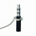 White Leopard Shaped Stainless Steel Hookah Replacement Mouthpiece with Neck Chain
