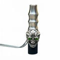 Skull-Shaped Stainless Steel Hookah Replacement Mouthpiece with Necklace