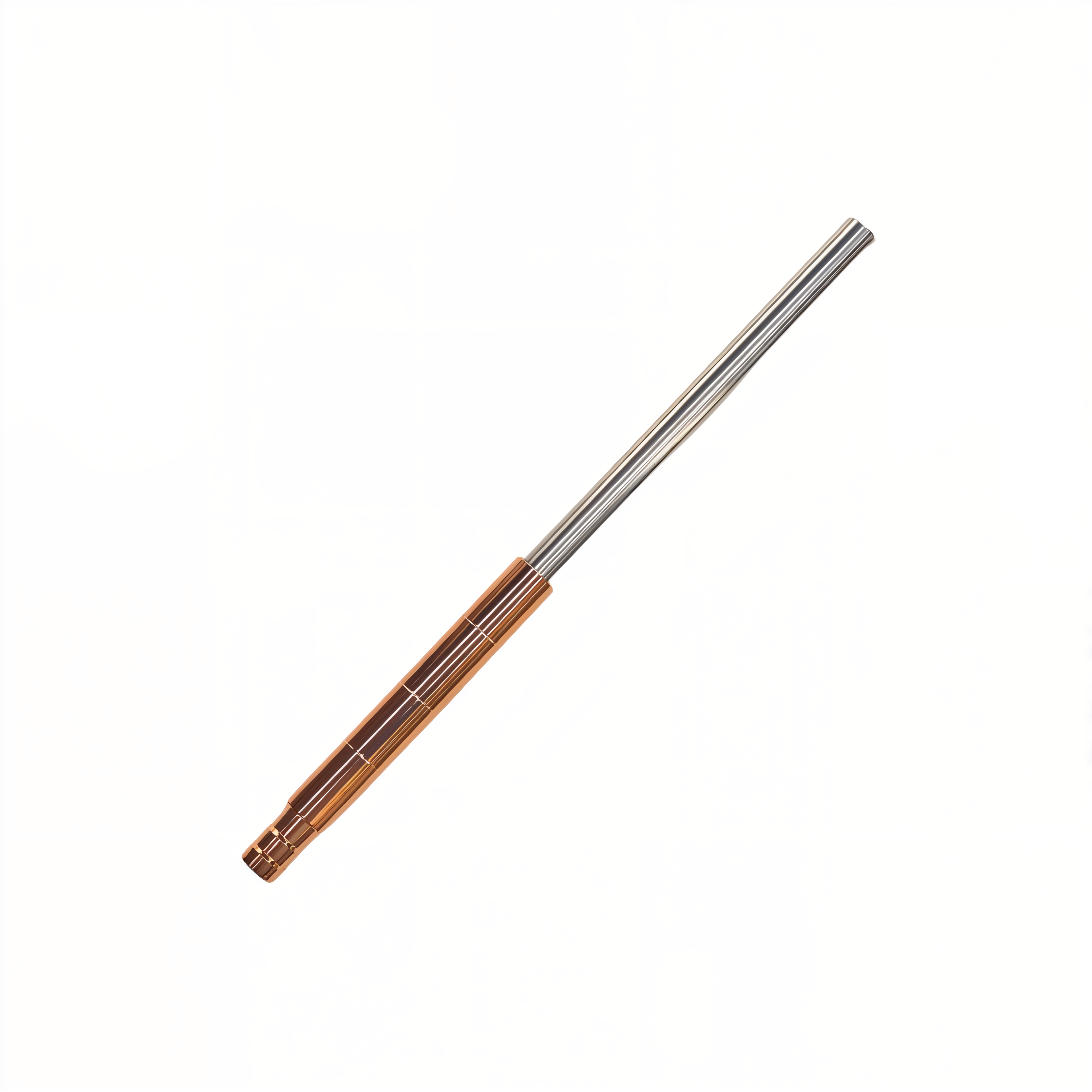 Stainless Steel Double-section Detachable Hookah Handle Telescopic Retractable Hookah Mouthpiece Rose Gold Color