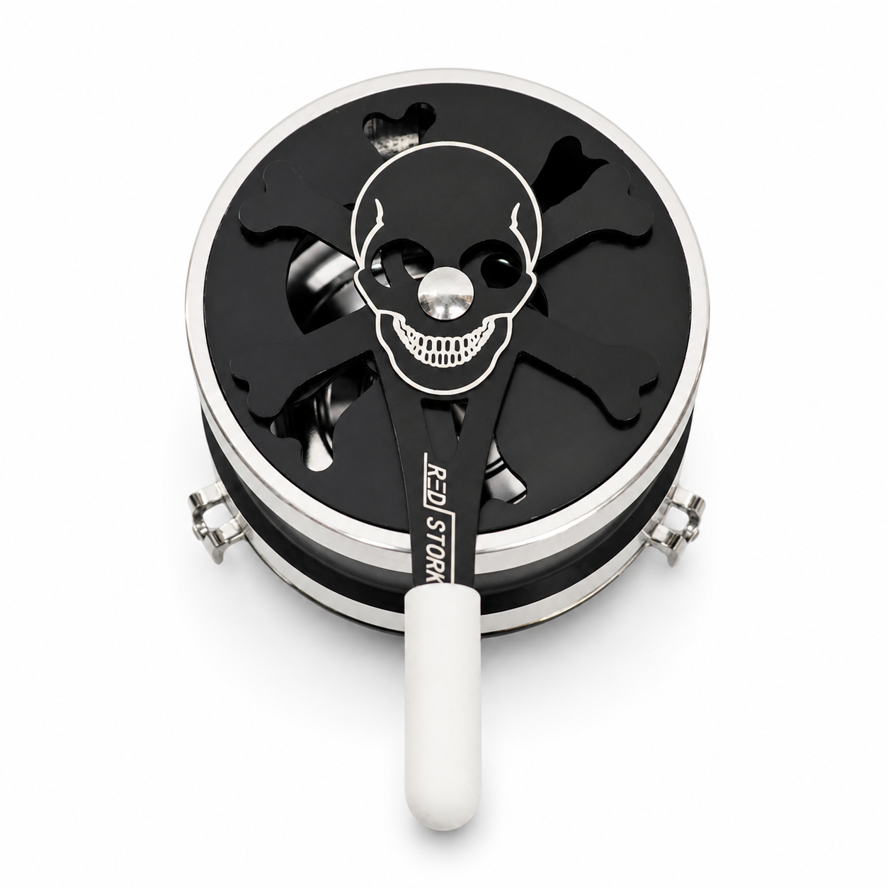 Hollow Head Hookah Charcoal Heat Management Device with Adjustable Wind Cover Handle