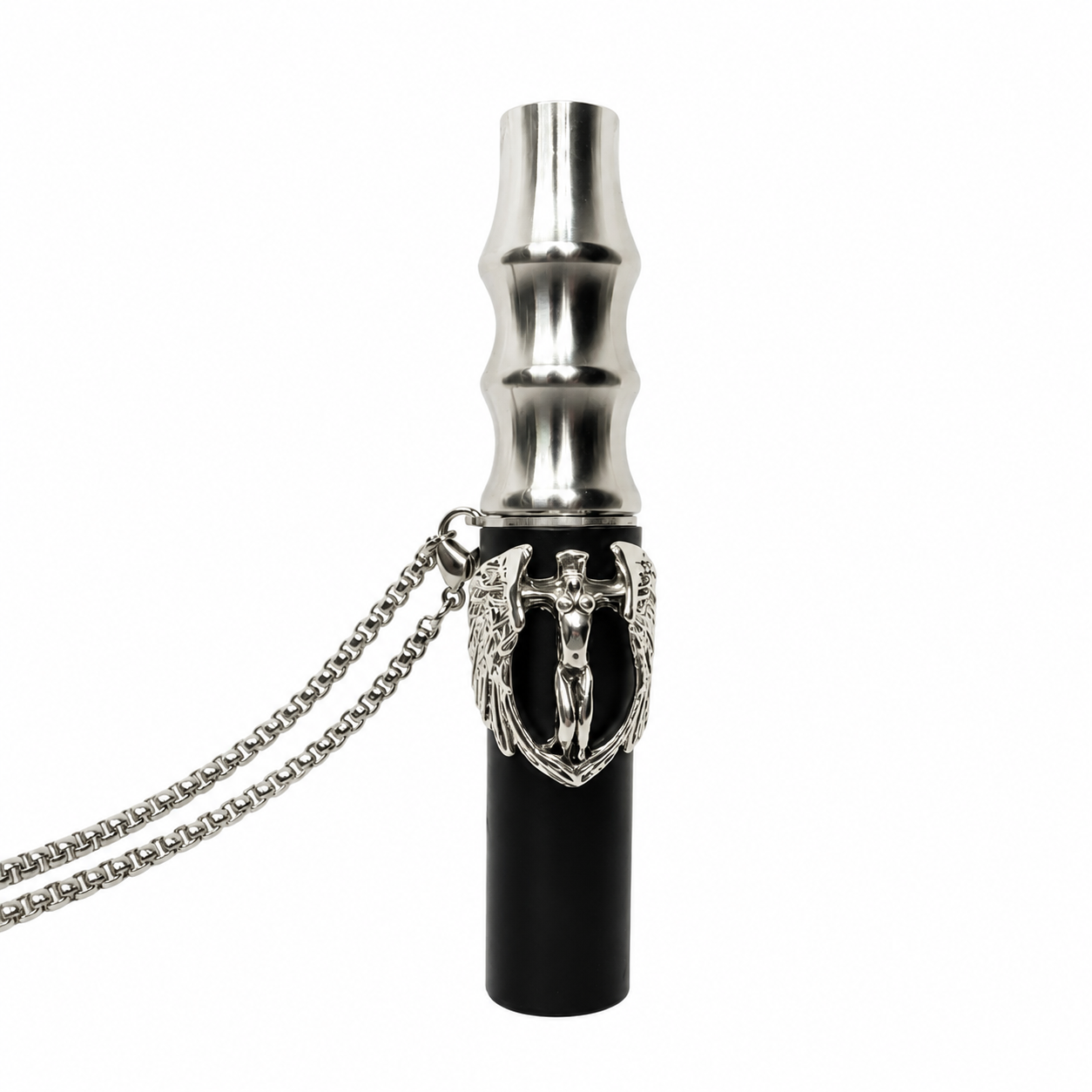 Angel-shaped Stainless Steel Hookah Replacement Mouthpiece with Necklace
