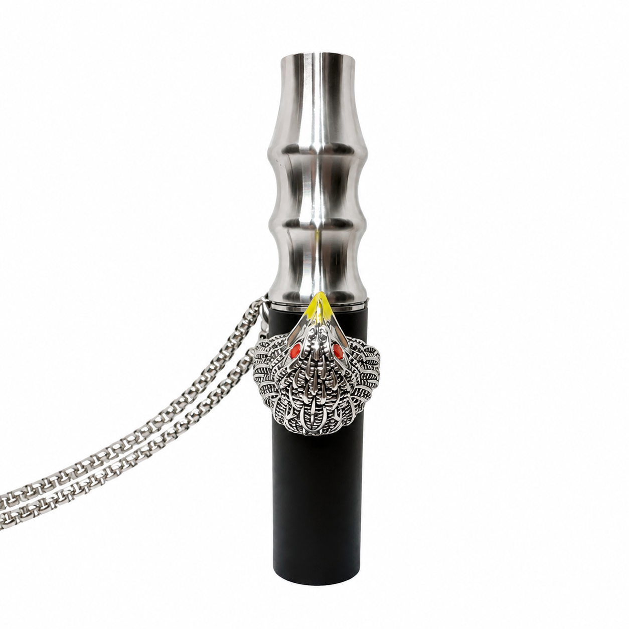 Eagle-Shaped Stainless Steel Hookah Replacement Mouthpiece with Neck Chain