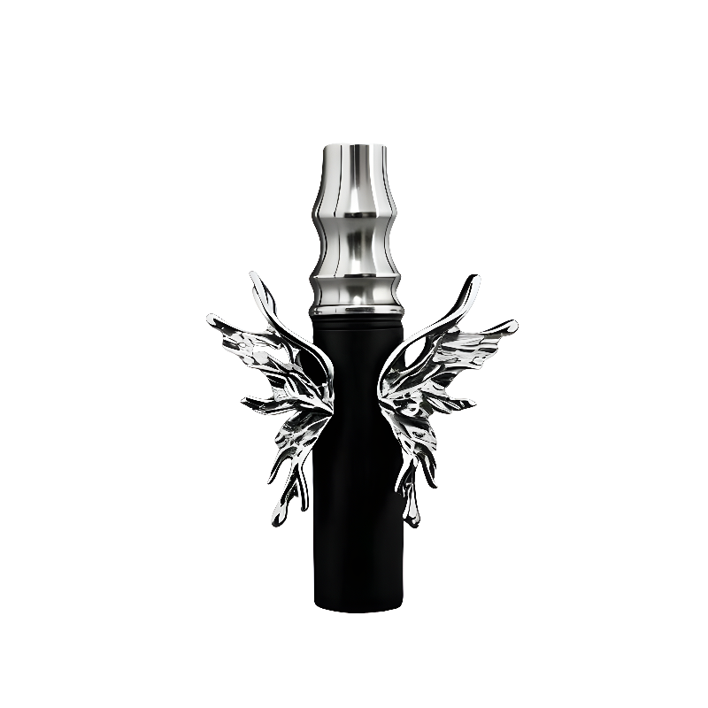 Butterfly-Shaped Stainless Steel Hookah Replacement Mouthpiece with Neck Chain
